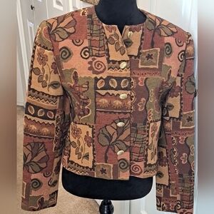 Doncaster Button Down Cropped Jacket